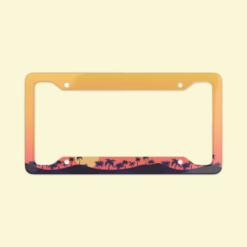 Custom License Plate Frame