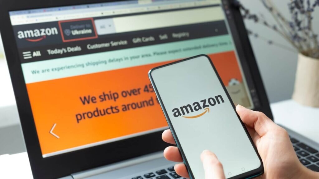 A person learning how to list products on Amazon.