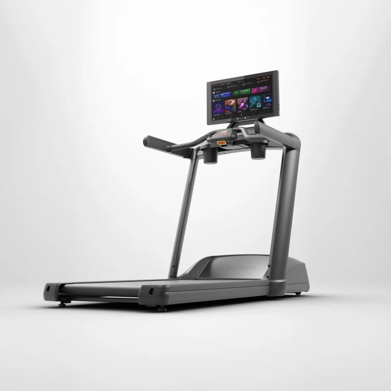 Aviron Victory Treadmill set up in a home living space for the whole family to share