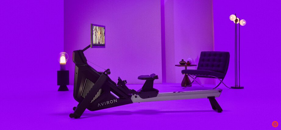 Type of rowing machine: Aviron's air and magnetic rower, the Strong Series Rower.