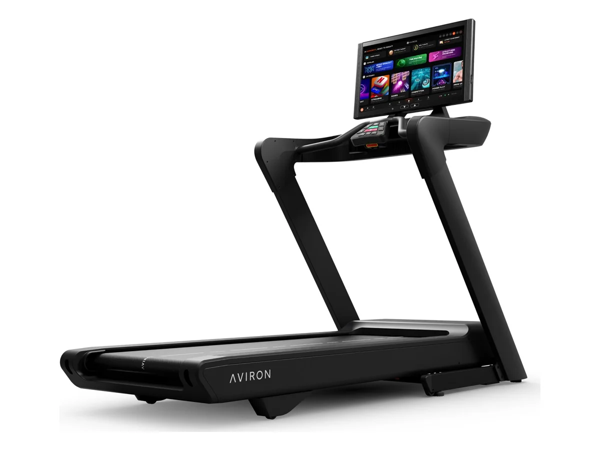 Aviron Podium treadmill with its 22 inch by 60 inch running deck