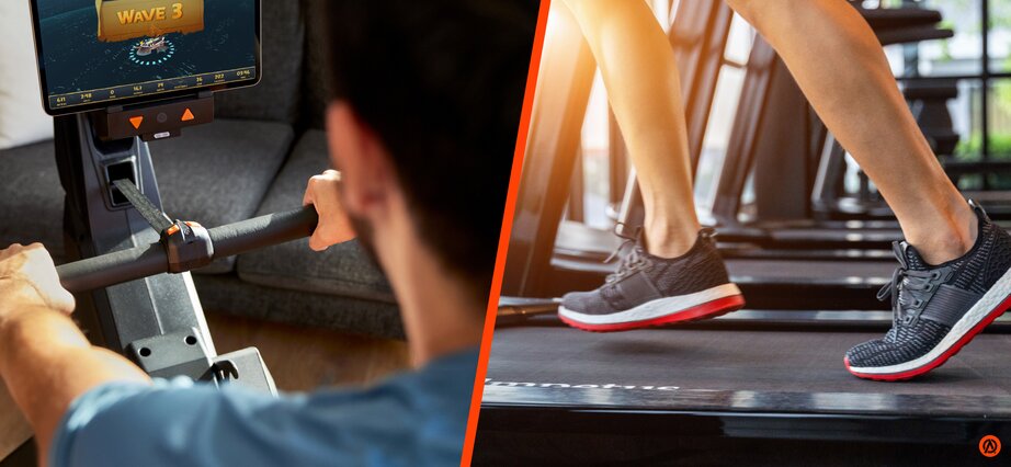 A rowing machines vs treadmill