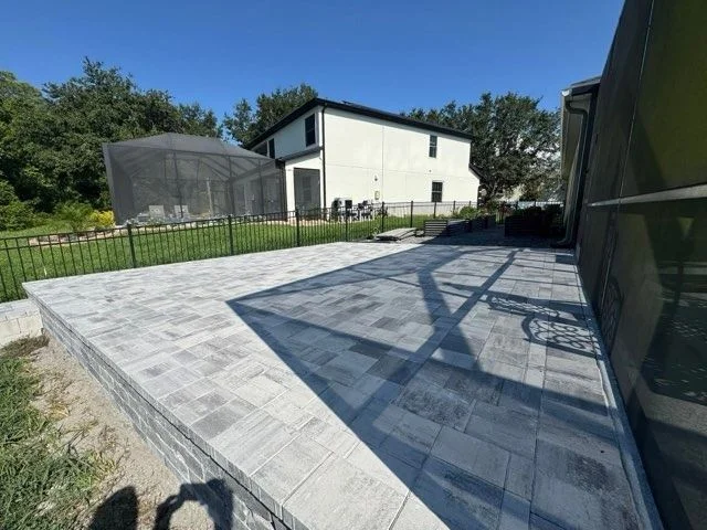 Screened Patio Paver Installation