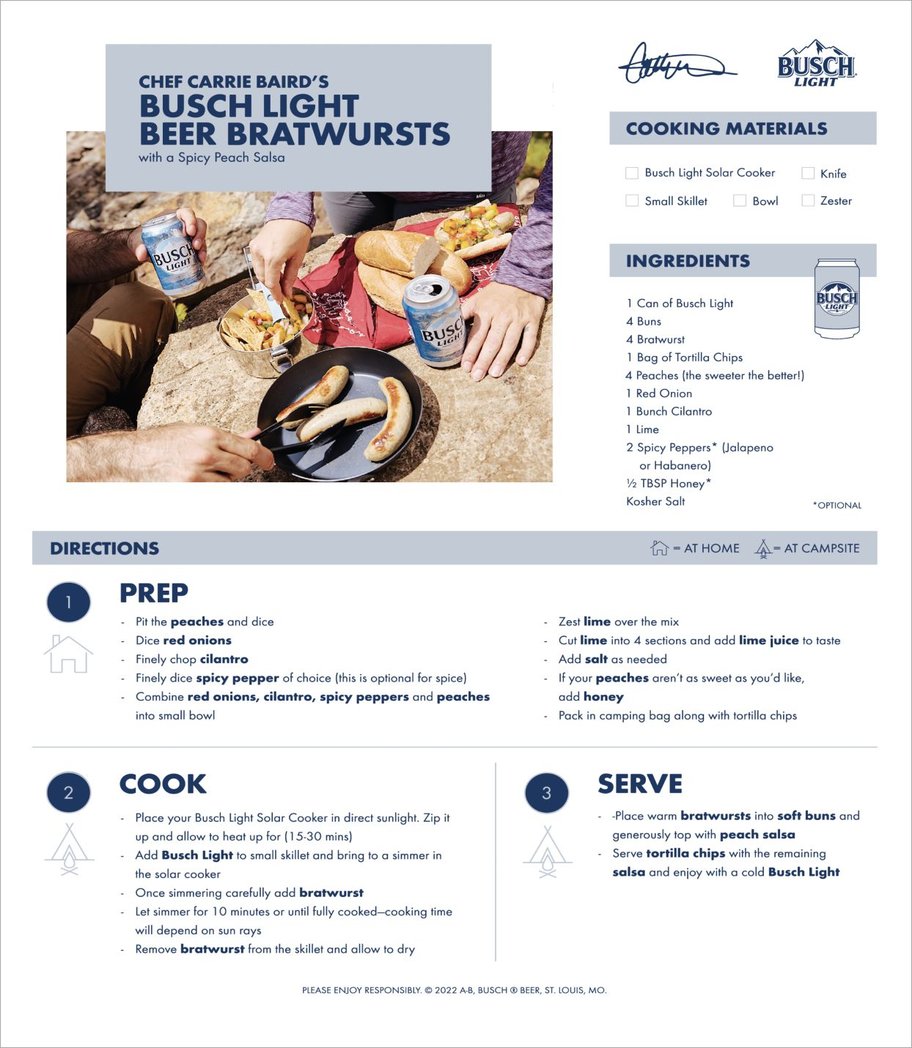 Busch Bratwurst recipe