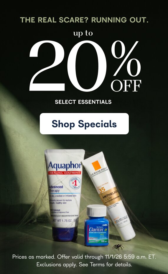 The real scare? Running out. up to 20% off select essentials - Shop Specials - Prices as marked. Offer valid through 11/1/26 5:59 am ET. Exclusions apply. See Terms for details.