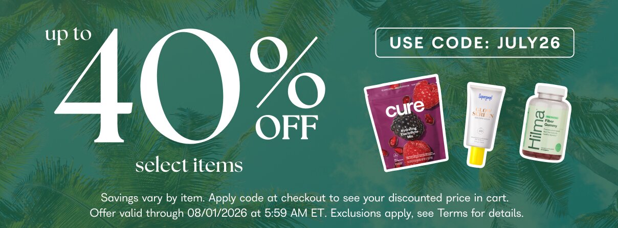 July's Last Drop — up to 40% off select items. Use code: JULY26. *Prices as marked. Offer valid through 08/01/26 5:59 AM ET. Exclusions apply. See Terms for details.