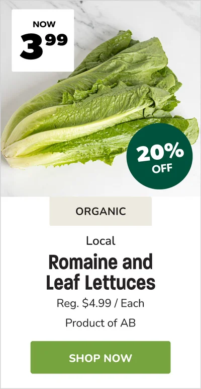 AB Organic Lettuce Sale