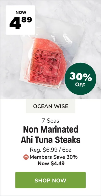Ocean Wise Non Marinated Ahi Tuna Steaks