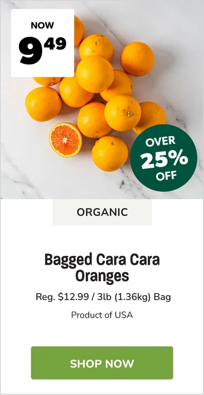 Organic Bagged Cara Cara Oranges Sale