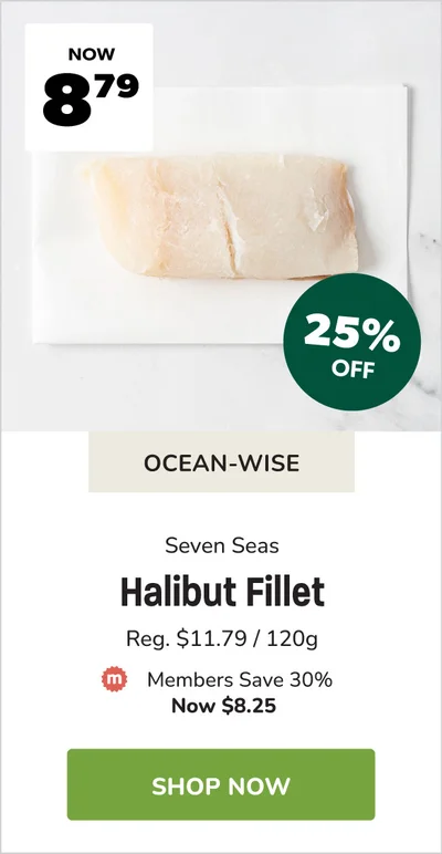 Seven Seas BC Halibut Fillet Sale