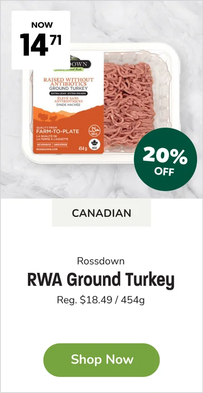 Rossdown Raised without Antibiotics Ground Turkey