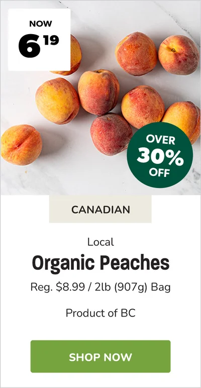Local Organic Peach Sale
