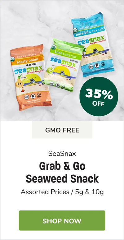 SeaSnax Grab & Go Seaweed Snack Sale 