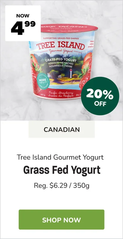 Tree Island Grass Fed Yogurt Sale