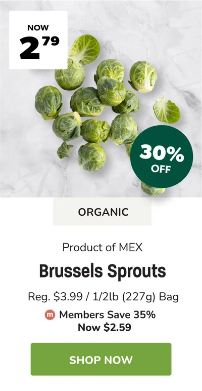Organic Brussels Sprouts
