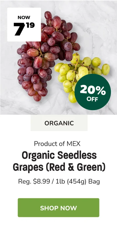 Organic Seedless Grapes