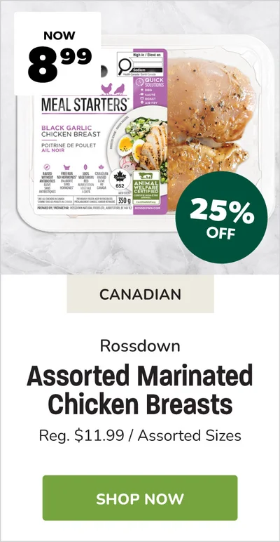 Rossdown Marinated Chicken Sale