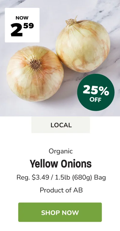 Organic Yellow Onions Sale