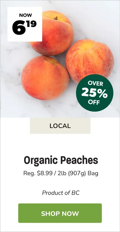 Local Organic Peaches
