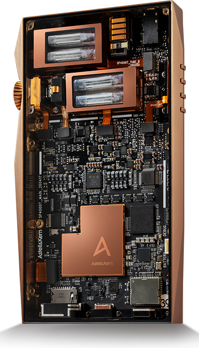 Astell&Kern SP4000T DAP Quad Tube view inside the chassis