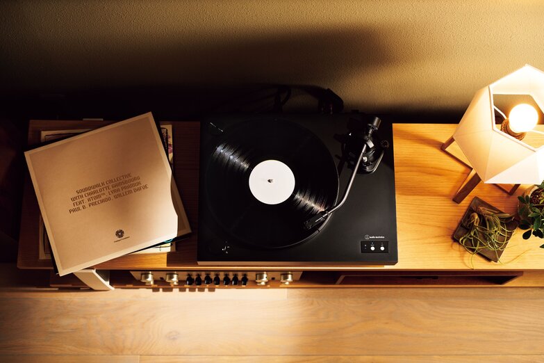 AT-LP8X Belt-Drive Turntable from above