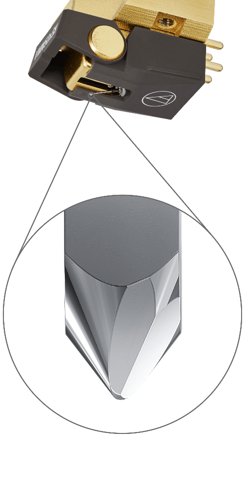 cartridge and close-up of needle