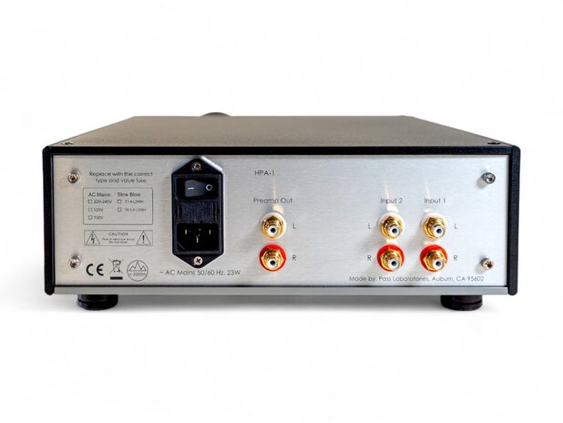 Pass Labs HPA-1C Headphone Amplifier back panel