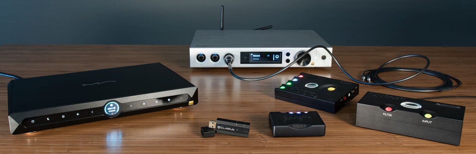 Various DACs on a table