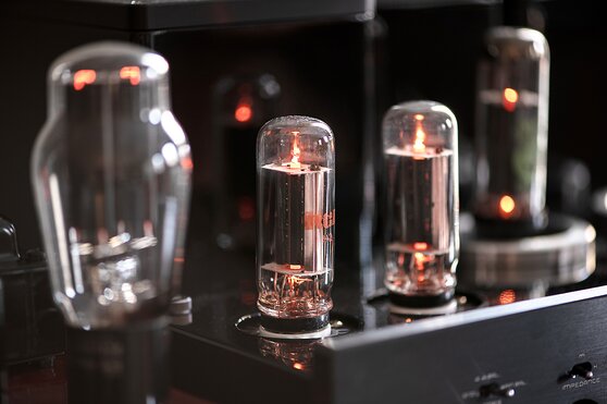 Tubes on a tube amplifier