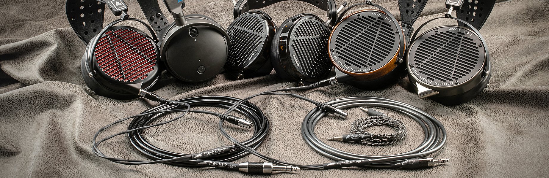 Audeze Headphones with Moon Audio Dragon Cables