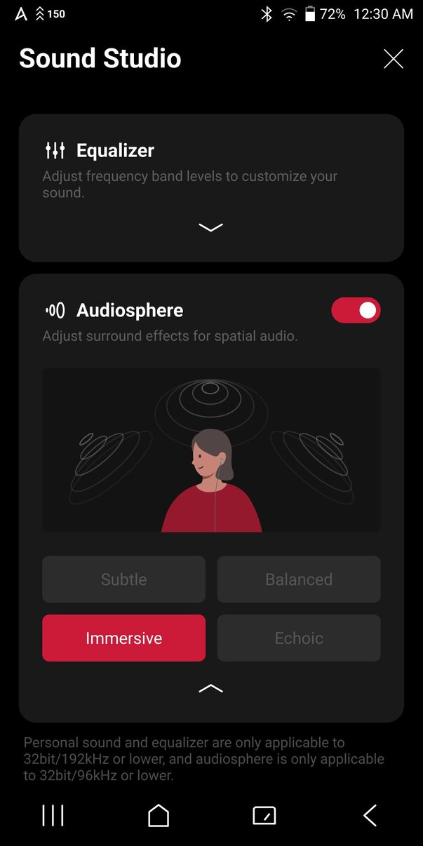 Astell&Kern PD20 Audiosphere screenshot