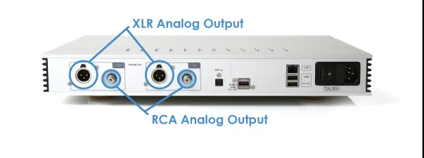 back panel view of Aurender component