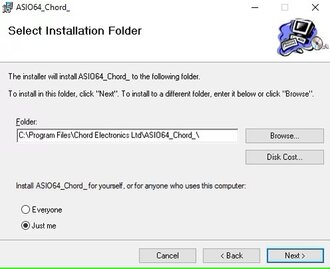 Chord Mojo 2 Driver Installation screenshot