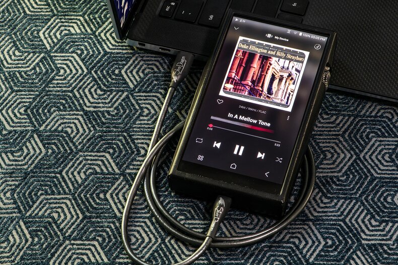 Astell&Kern SE300 DAP with Silver Dragon USB Cable