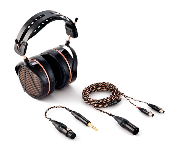 Audeze LCD-5S headphones with included accessories 