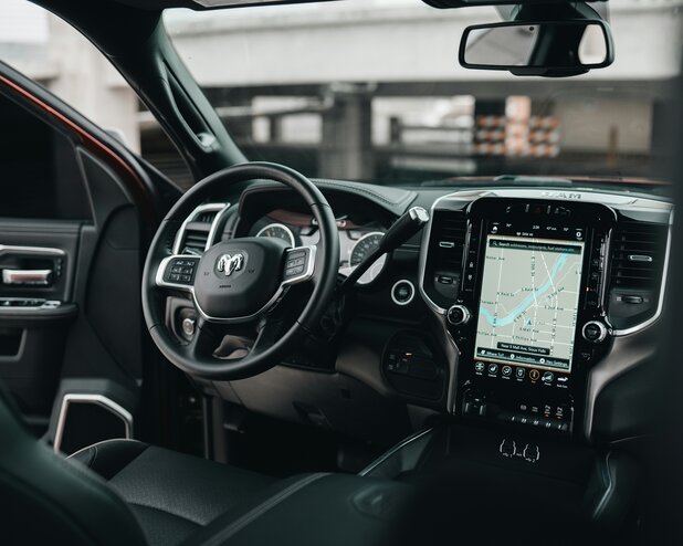 Car Audio system, steering wheel, and front dash 