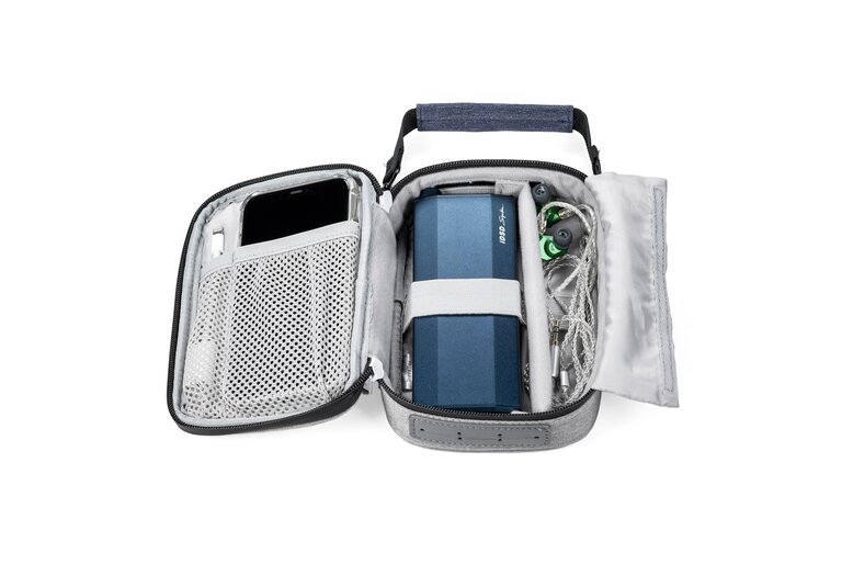 itraveller case with gear inside of it