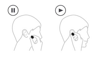 pause and play silhouette of the side of a person's head