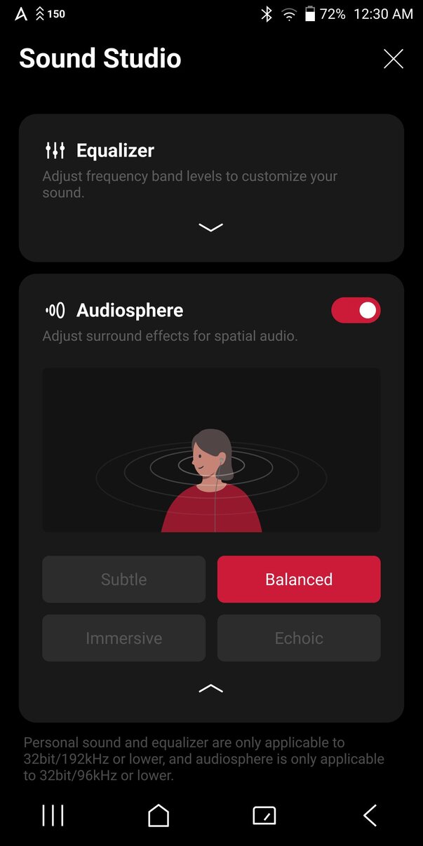 Astell&Kern PD20 Audiosphere screenshot