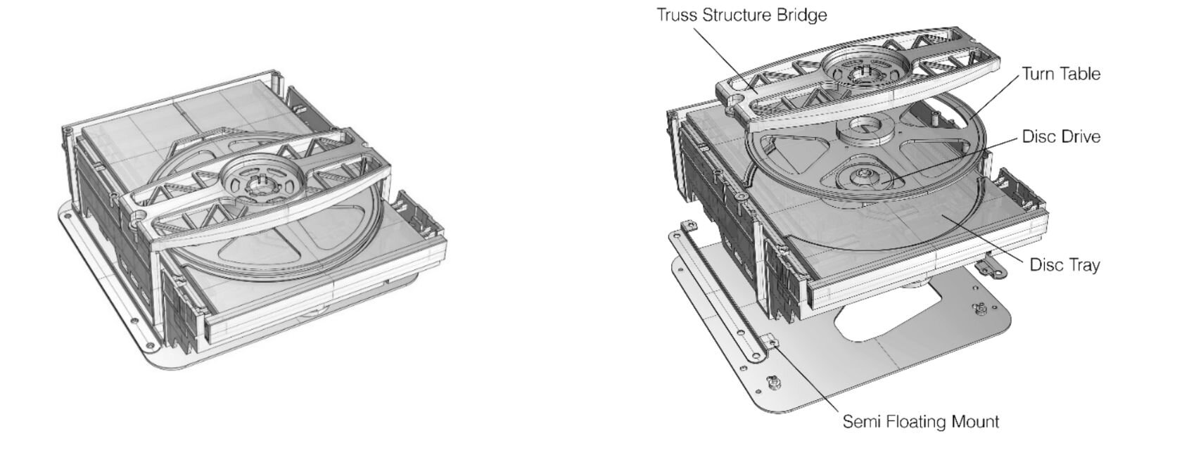 Drawn VRDS-701 with the right one spread apart and labeled