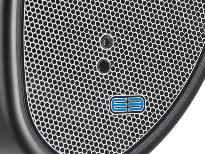 Dan Clark Audio E3 ear cups grille close view