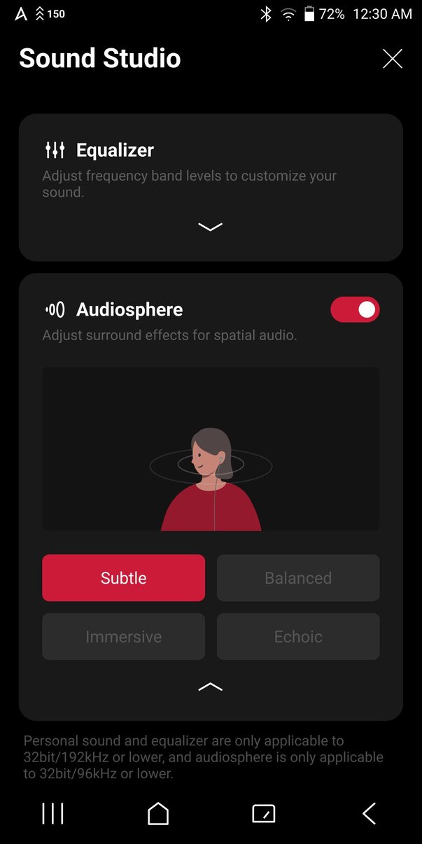 Astell&Kern PD20 Audiosphere screenshot