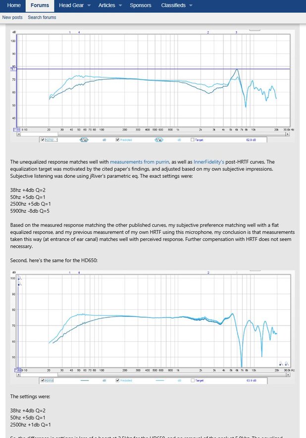 example of a forum on head-fi.org