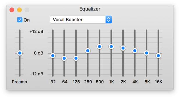 EQ Settings screenshot