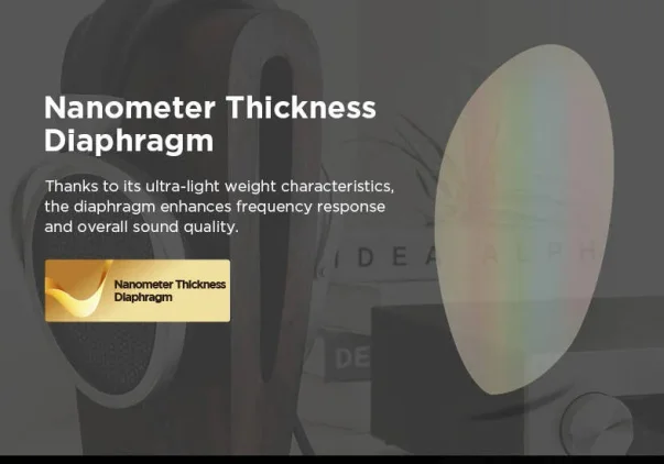 hifiman nanometer thickness diaphragm illustration 