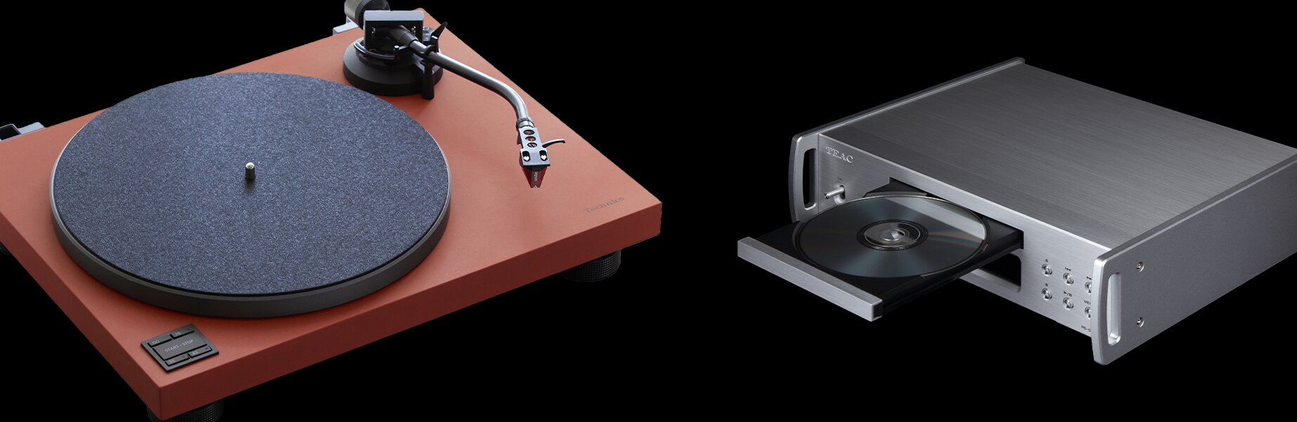 Turntable and CD player