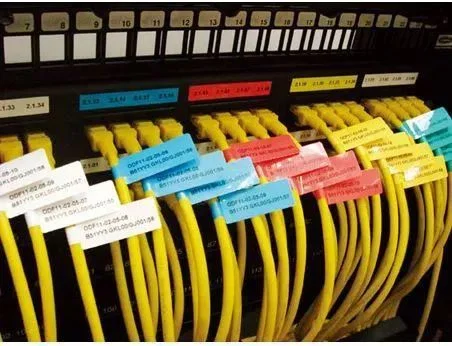 collection of audio cables labeled