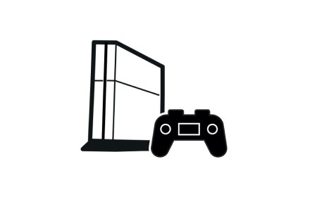 game console next to controller