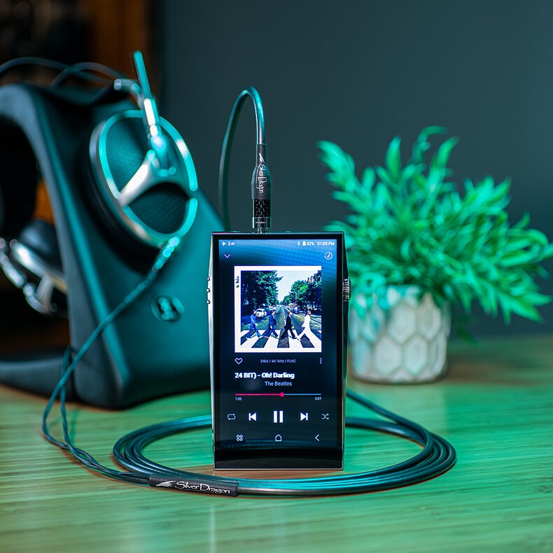 AK SP3000 DAP with Silver Dragon Cable