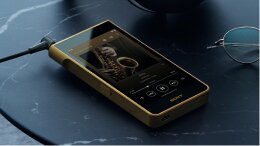 walkman on table with cable